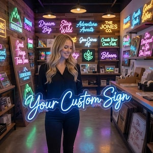 Neonreklame, personalisierte Neonreklame, ästhetische Neonreklame, Wanddekoration, Geschenk für Sie/Ihn, personalisierte LED-Neongeschenke, Hochzeitsgeschenke, Wohndekoration