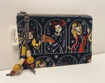 Witch Purse Pouch, Witches, Sandy sisters, Fall bag, Makeup bag, Cosmetic bag, Fall, Autumn, Gift, Halloween, Spooky, Magic, Spell, toiletry