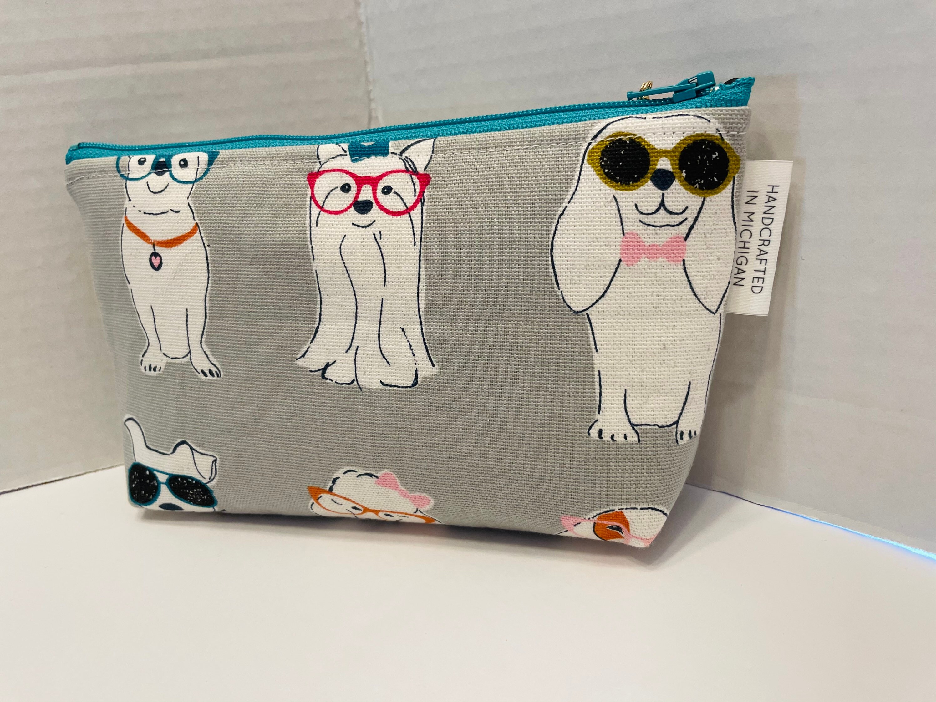 Dogs Makeup Bag Small Cosmetic Bag Zippered Pouch Ripstop Etsy
