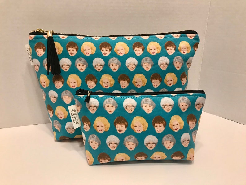 Golden Girls Makeup Bag Small Cosmetic Bag Zippered Pouch Etsy