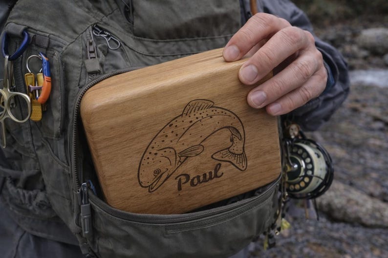 Custom Hardwood Fly Box – Personalized Fly Fishing Gift - Etsy
