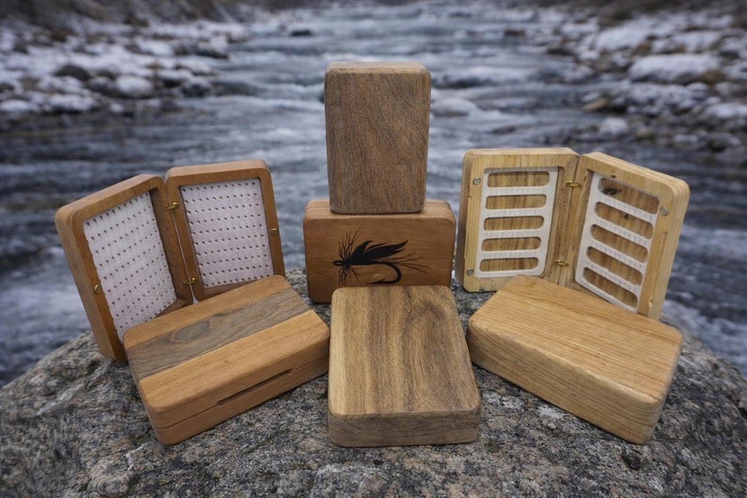 Handmade Fly Boxes Custom Hardwood Fly Box – Personalized Fly Fishing Gift - Etsy