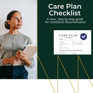 Care Plan Documentation Bundle for MDS Nurses | Checklist + Quarterly Meeting Invitation + Care Conference Summary | Printable PDFs