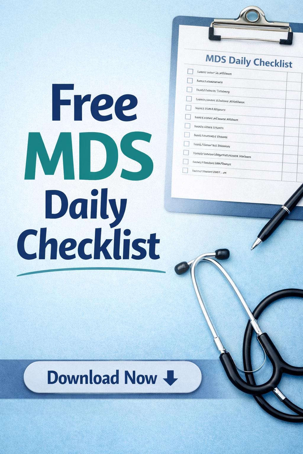 Free MDS Daily Checklist | Skilled Nursing MDS Organization Tool | SNF ...