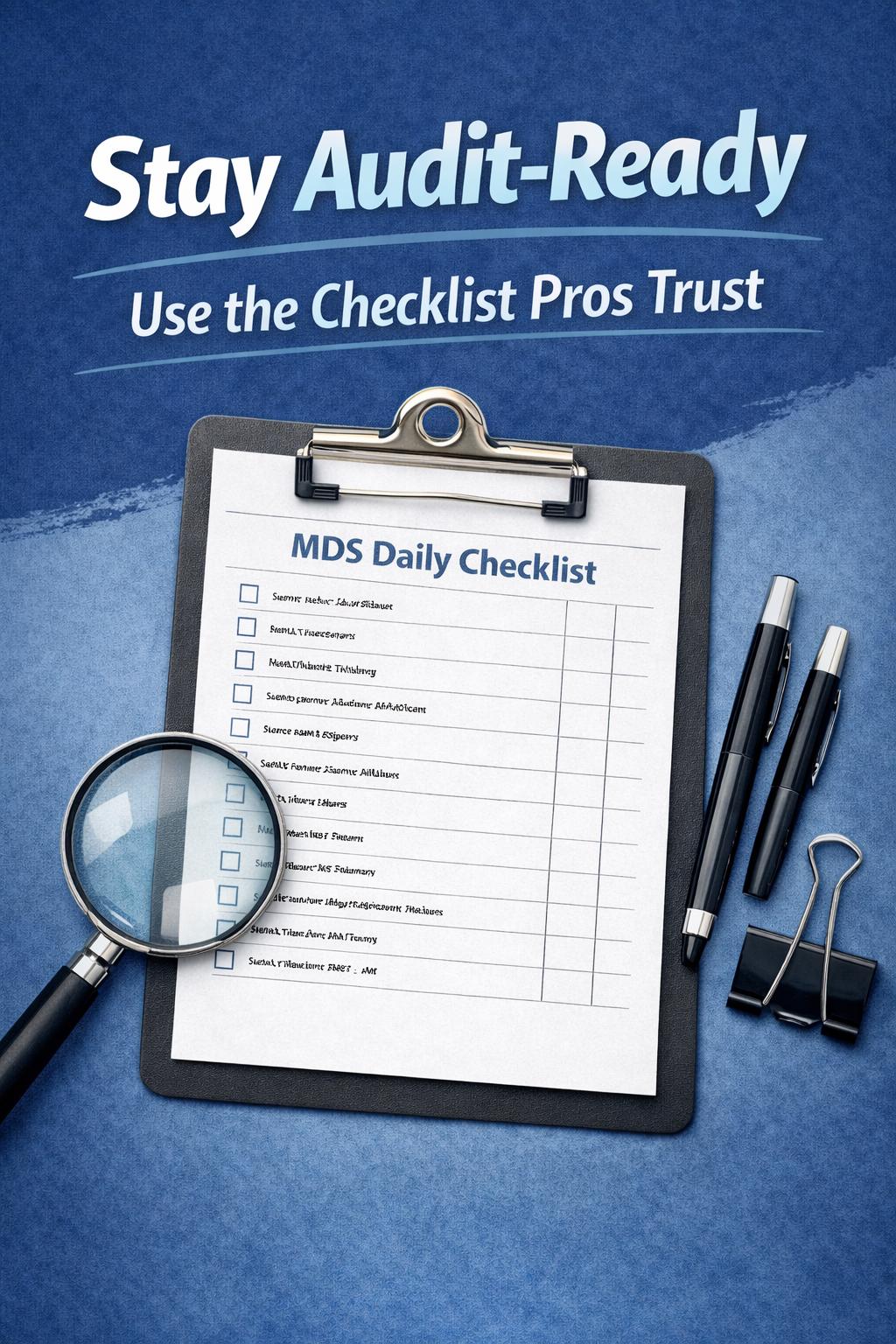Free MDS Daily Checklist | Skilled Nursing MDS Organization Tool | SNF ...