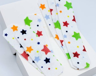 Felt Band Aids: Colorful Stars 3 size pack | Felt Bandages |