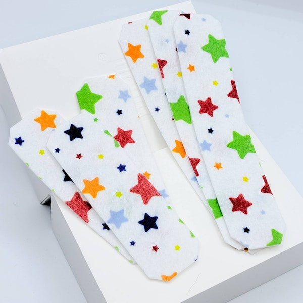 Felt Band Aids: Colorful Stars 3 size pack | Felt Bandages |