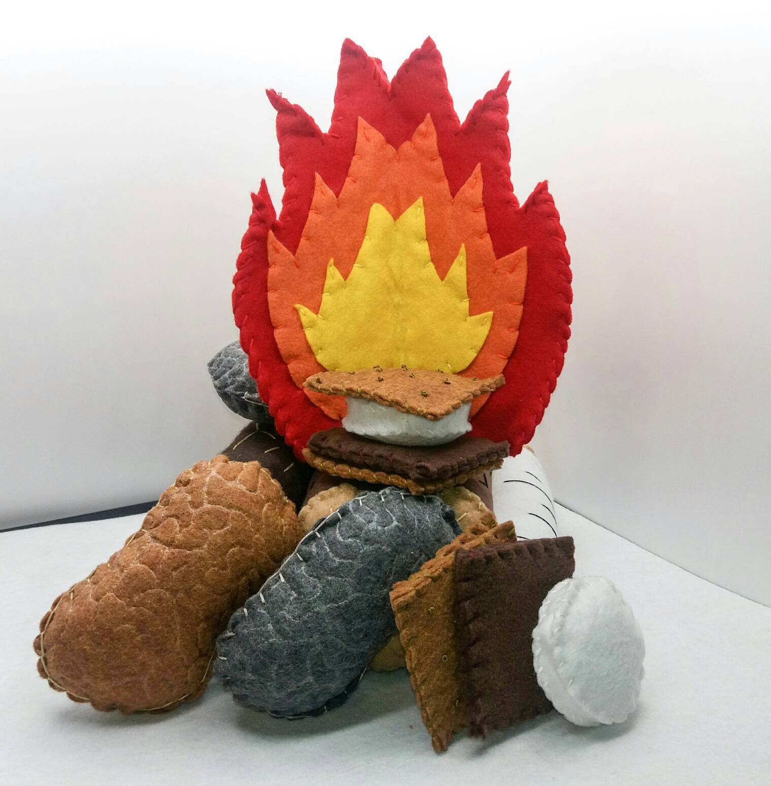 Kid's Pretend Campfire Play Set: Campfire & Logs Play Set - Etsy