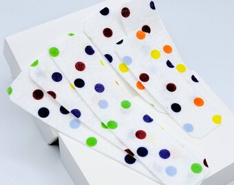 Felt Band Aids: Colorful Circus Polka-Dot 3 pack | Rainbows