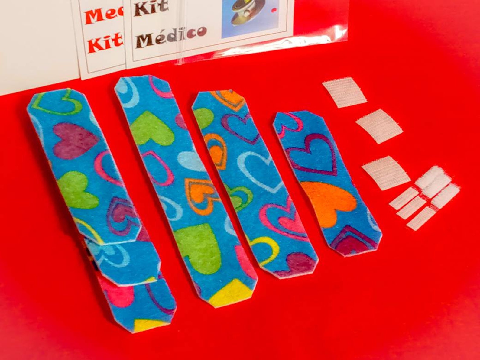 Kid's Felt Band Aids Spiral Heart Bandages 3 packs Etsy