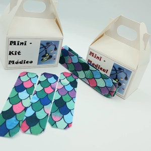 Felt Band-Aids: Mermaid Scales Bandage 3 packs | Doctor Bandages | Pretend Play