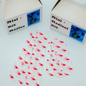 Felt Band Aids: Valentine Birds Bandages | 3 packs | Pretend Toys | Felt Bandages