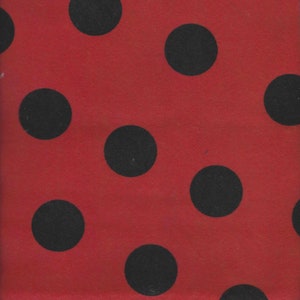 Fuzzy Ladybug Print Felt Sheet | Craft Supplies | Insects Polka-Dots