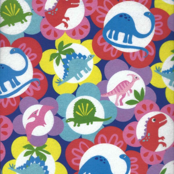 Colorful Dinosaur Collage Felt Sheets | Craft Supplies