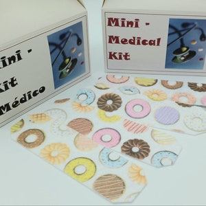 Felt Band-Aids: Colorful Donuts Bagels Bandage 3 packs | Doctor Bandages | Pretend Play