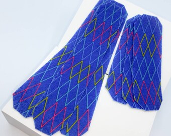 Felt Band-Aids: Blue Laser Zig Zag Bandage 3 packs | Doctor Bandages | Pretend Play