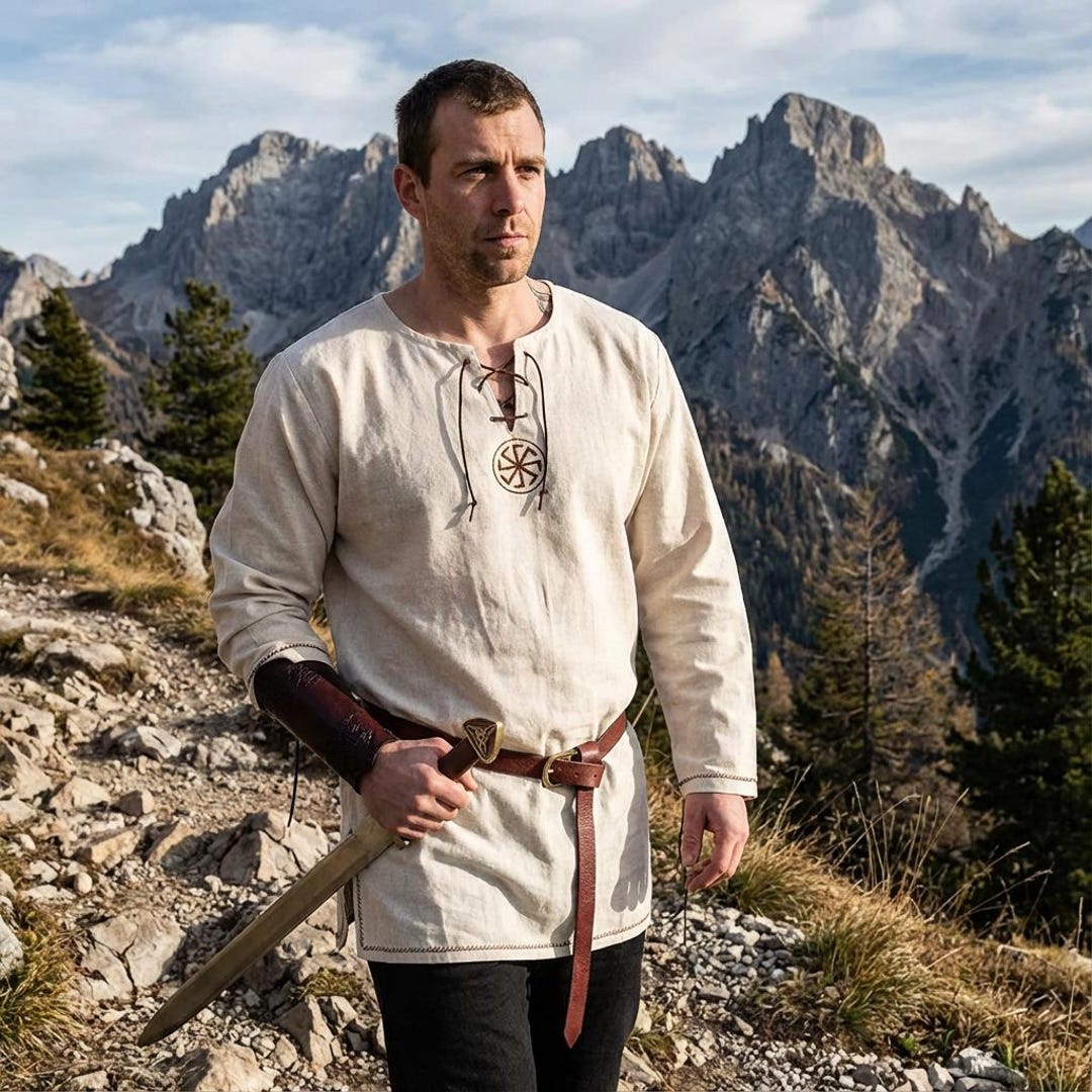Medieval Shirt for Men – Viking & Renaissance Tunic | LARP Costume - Etsy