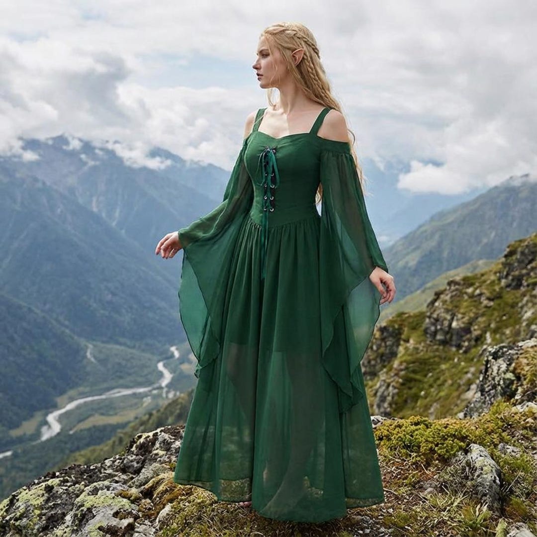 Elven Dress for Women – Fantasy Elf Gown | Renaissance & Fairy Outfit ...