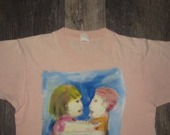 Rare Vintage 1990s The Lovers Art T Shirt