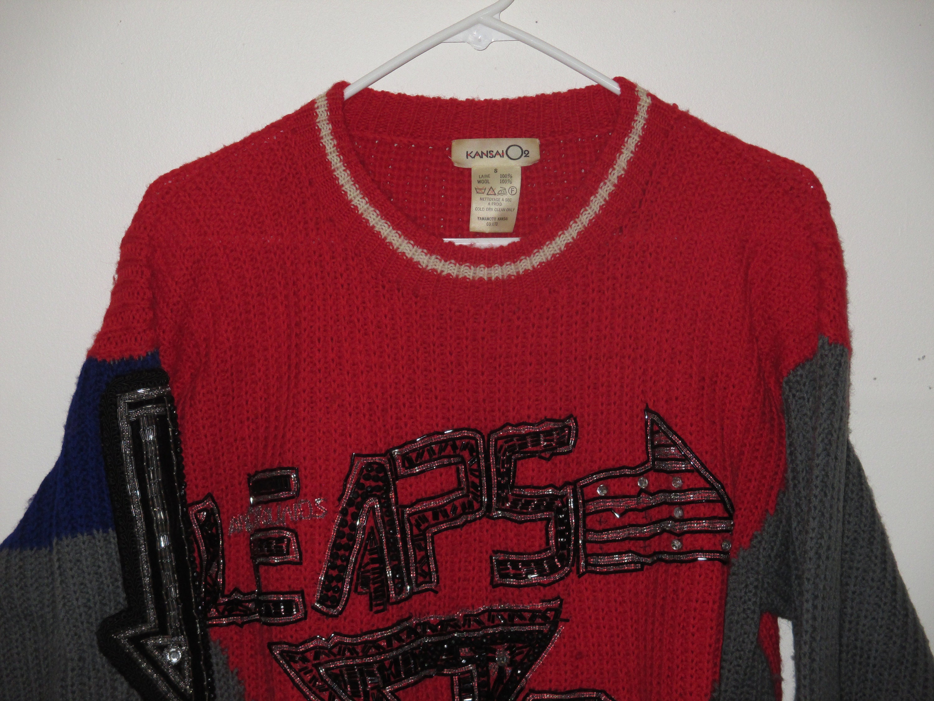 Kansai Yamamoto Sweater - Etsy