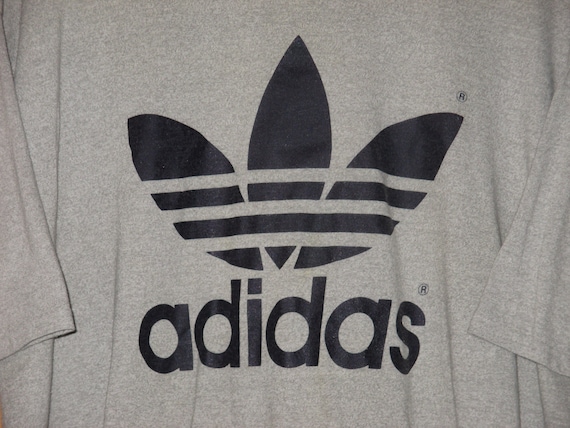 Rare NOS Vintage 1980s Adidas Hip Hop Rave Trefoil Logo T Shirt Etsy
