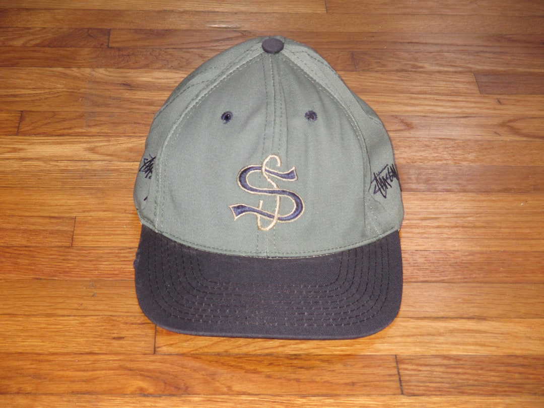 rare-vintage-1990s-stussy-archival-skate-hip-hop-rave-logo-snapback-hat