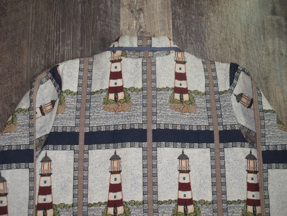 Rare Vintage 1990s Blair Lighthouse Patchwork Cho… - image 5