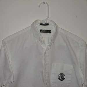 Rare Vintage 1980s Polo Ralph Lauren Cookie Patch Button Down Shirt