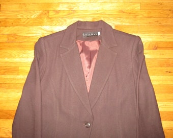 Rare Vintage 1970s - 1980s Lilli Ann San Francisco Wool Jacket Skirt Suit