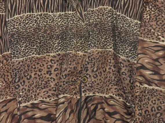 Vintage 1990s Animal Print Leopard Cheetah Tiger … - image 4
