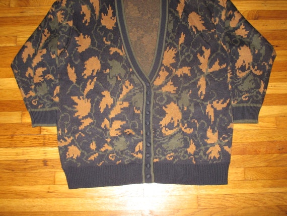 Vintage 1990s Jones New York Wool Knit Cardigan S… - image 3
