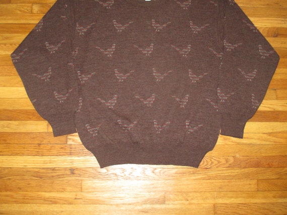 Rare Vintage 1980s Bird Crewneck Sweater - image 3