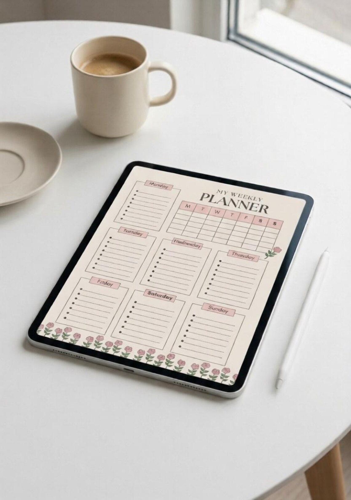 Editable Weekly Planner Printable | Canva Weekly Schedule | Minimal ...