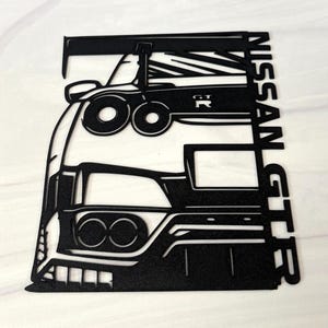 Nissan GTR R35 Inspired Silhouette | JDM Car Decor | Garage Decor