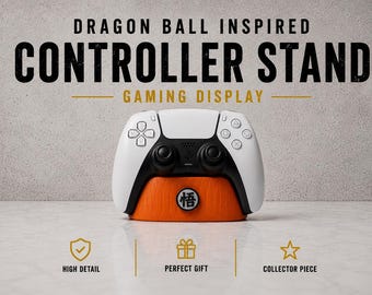 Dragon Ball Inspired PS5 Controller Stand | Anime Gaming Display | PlayStation 5 Controller Holder