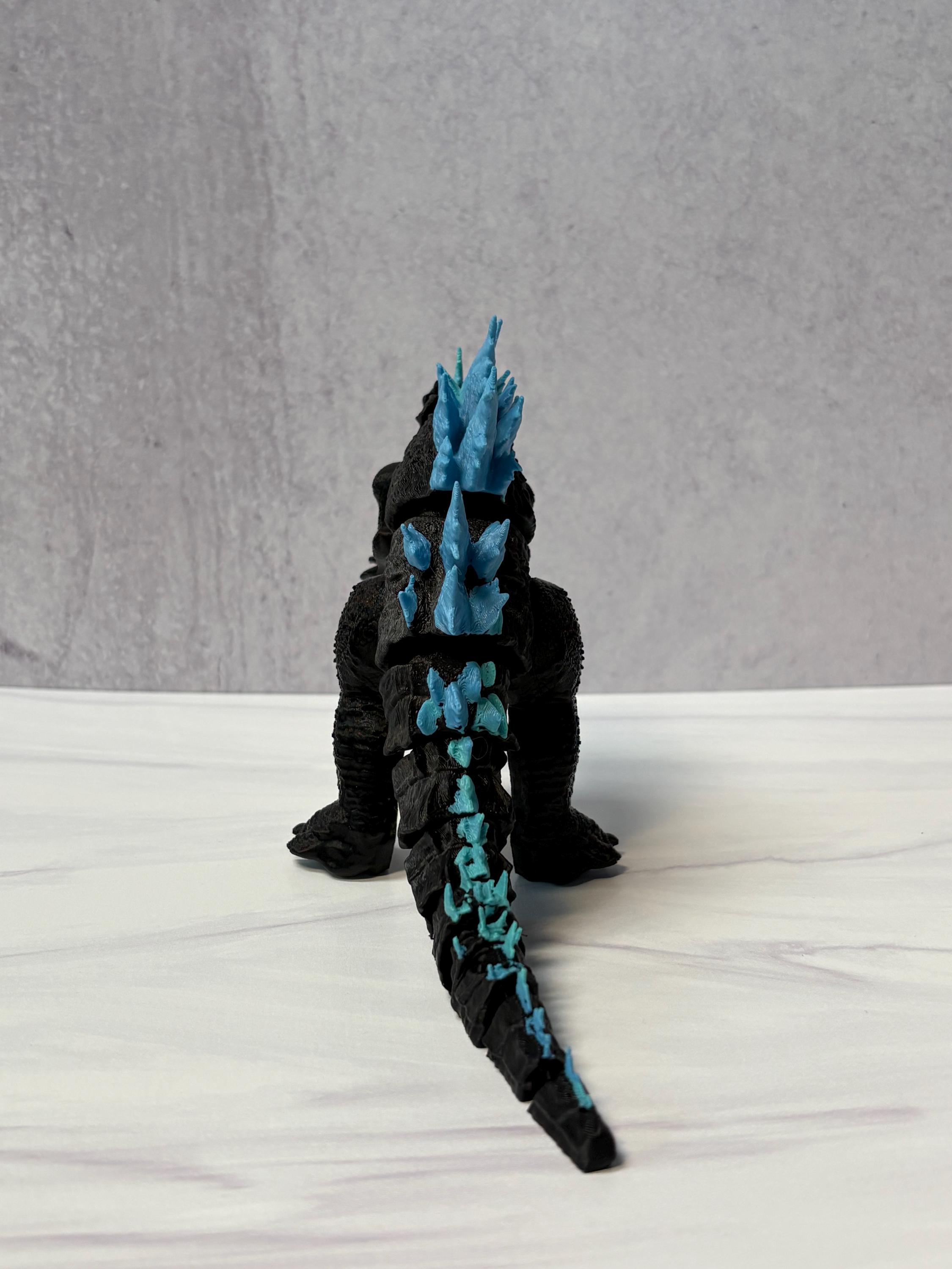 Articulated Godzilla Figure | 3D Printed Gojira Display| Poseable ...