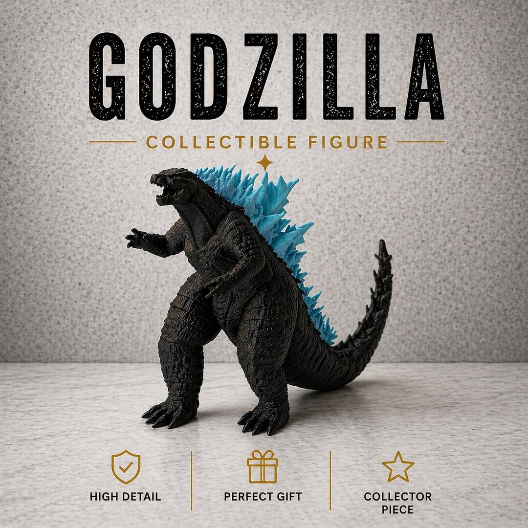 Godzilla Collection Display Godzilla Inspired Figurine | Kaiju Display Statue | 3D Printed ...