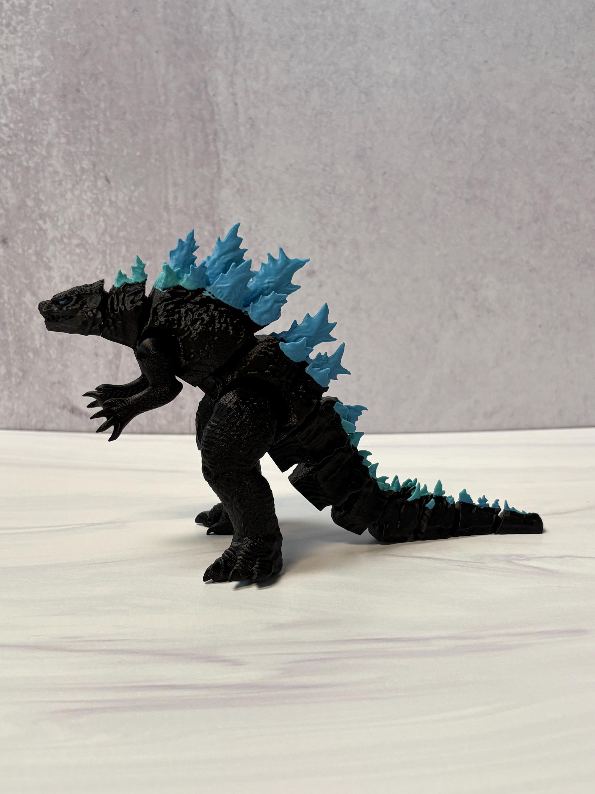 Articulated Godzilla Figure | 3D Printed Gojira Display| Poseable ...