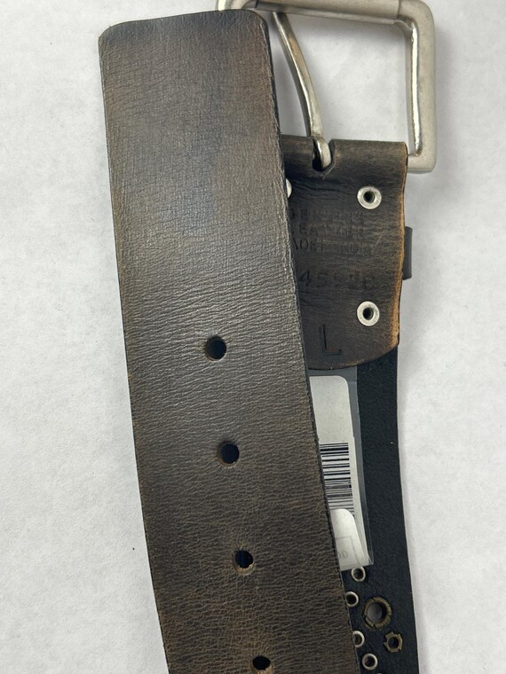 Vintage Calvin Klein Belt Leather Large Black Distressed  display picture 3