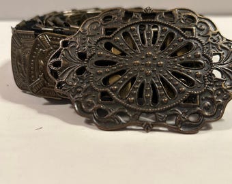 Vintage Bronze Elastic Belt Festival Renaissance wraparound belt