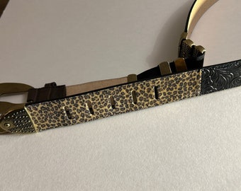 Chicos Genuine Leather Belt Number 79984 Leopard Print  display picture 1