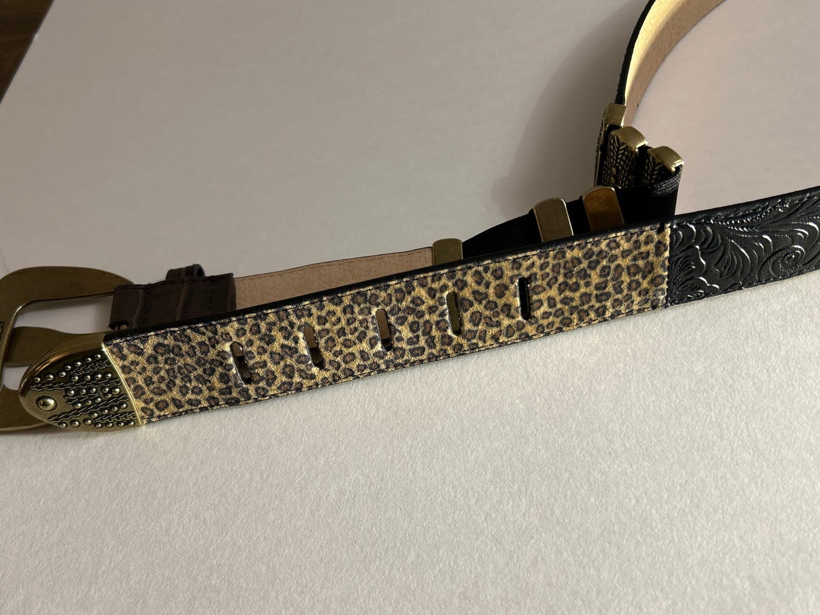 Chicos Genuine Leather Belt Number 79984 Leopard Print  display picture 1