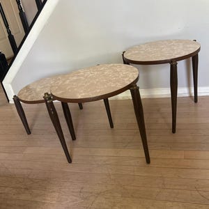 Vintage Mid Century Modern Nesting Tables 3 local pickup only