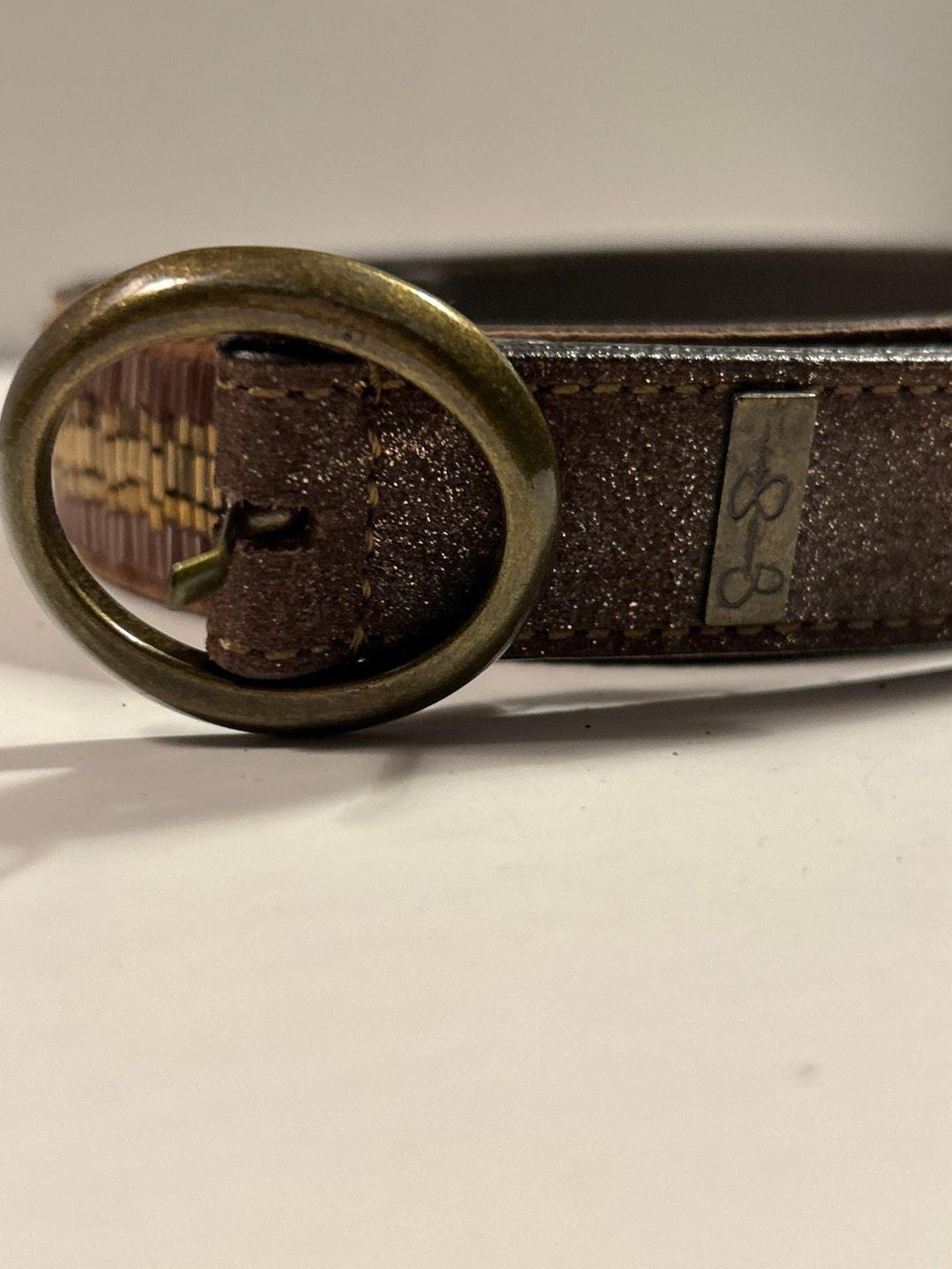 Vintage Jessica Simpson Belt Bronze Brown Bling Belt - Etsy display picture 2