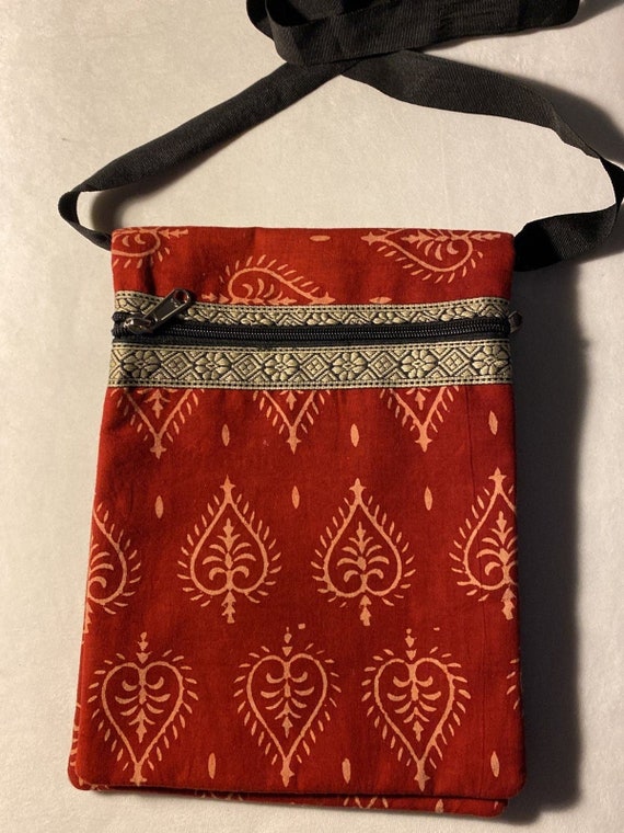 Batik handblock bag crossbody 4 zipped com
