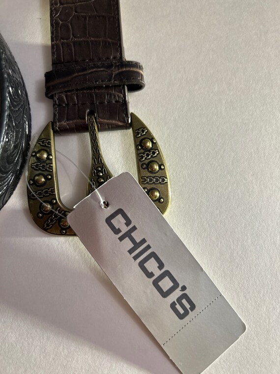 Chicos Genuine Leather Belt Number 79984 Leopard Print  display picture 1