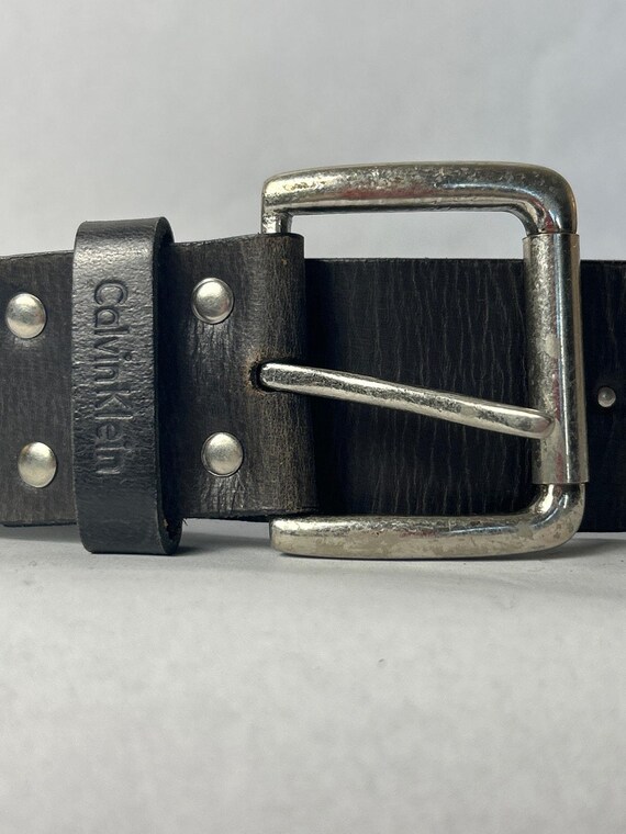 Vintage Calvin Klein Wide Black Genuine Leather Belt Calvin Klein | Accessories | Vintage Belt Genuine Leather  main image 3