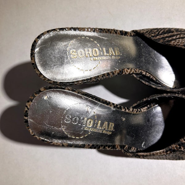 snakeskin mules