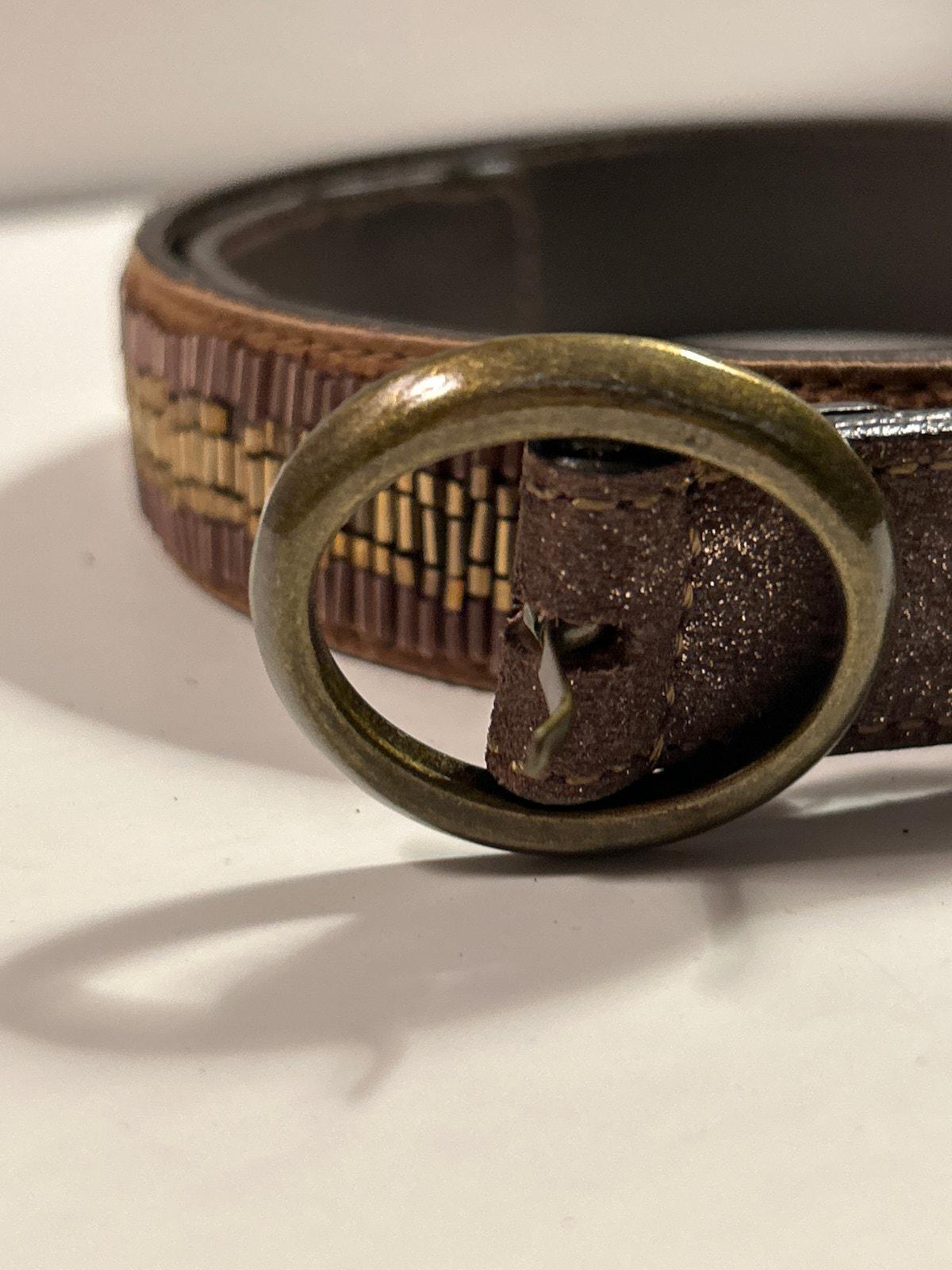 Vintage Jessica Simpson Belt Bronze Brown Bling Belt - Etsy 