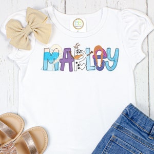 Personalized Ice Princess Name Shirt -Custom Girl Tee- Name Kids Shirt - Custom Boy Shirt- Monogram Vacation Shirt